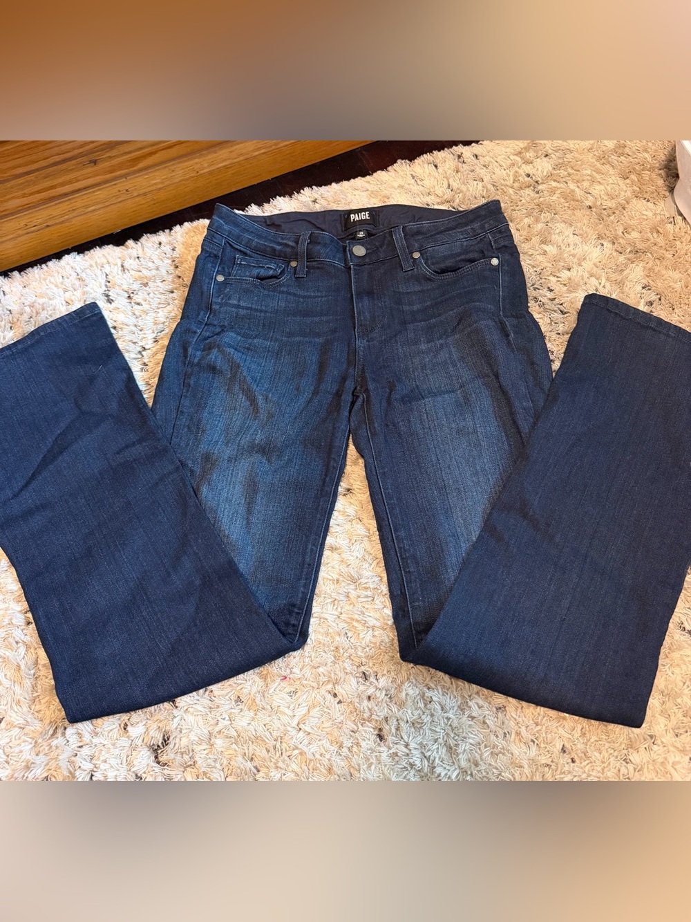 PAIGE Dark Indigo Skinny Jeans